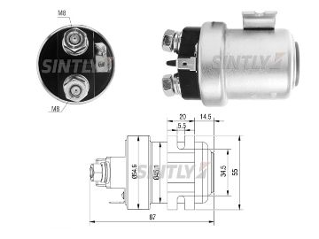 Starter Solenoid Switch ZM-1405,AS-PL-SS9192P,CARGO-231809,ERA-227041