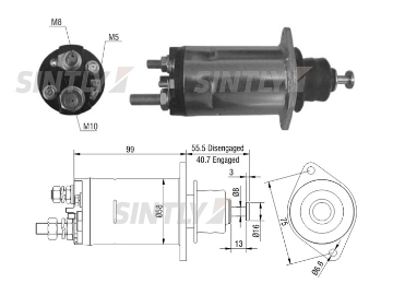 Starter Solenoid Switch ZM-1817,ERA-227120,WOODAUTO-SND13096,AS-PL-SS1132P,CARGO-333849,DELCO-10453950