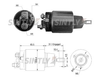 Starter Solenoid Switch ZM-1975,CARGO-333141,ERA-227139,UNIPOINT-SNLS-285,WAI-66-9189,WOODAUTO-SND11020,AS-PL-UD16186SS