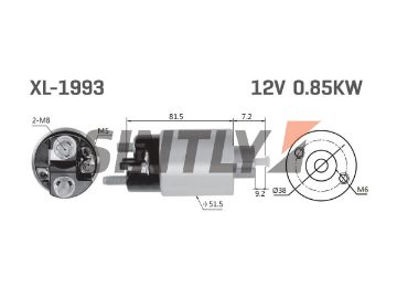 Starter Solenoid Switch ZM-1993,HC-Cargo-235495,AS-PL-SS5119,CARGO-235495,CITRO?N-96262614,ERA-227145,MITSUBISHI-M0T45071ZT