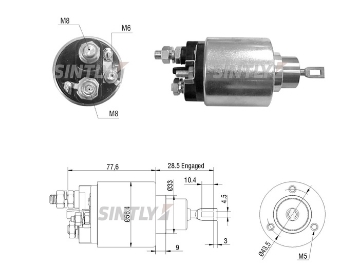 Starter Solenoid Switch ZM-3479,CARGO-333240,WAI-66-91116,WOODAUTO-SND11041,ERA-227226,IVECO-42535273,AS-PL-SS0073