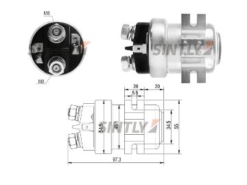 Starter Solenoid Switch ZM-404,AS-PL-UD15280SS,BOSCH-0333009002,CARGO-230964,PSH-054.000.012,WOODAUTO-SND12946