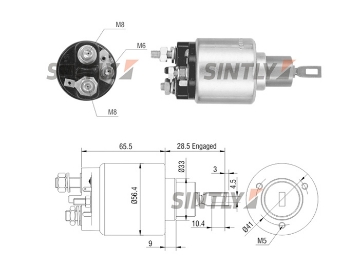 Starter Solenoid Switch ZM-472,ERA-227351,HC-Cargo-137696,WAI-66-9166,WOODAUTO-SND12584,AS-PL-S0551,UD15757SS,BOSCH-0331303134