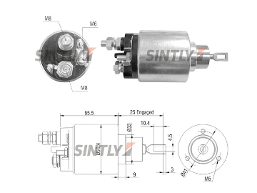 Starter Solenoid Switch ZM-479,WOODAUTO-SND12574,CARGO-333592,ERA-227367,ALFA ROMEO-46437520,AS-PL-UD14339SS,BOSCH-F010SH0105