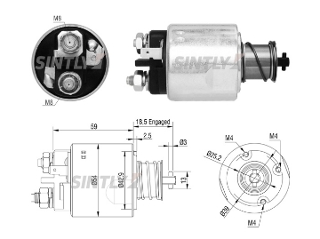 Starter Solenoid Switch ZM-5491,VALEO-1250128,36100-42250,36100-4A010,3610042350,36100DSL42350,TM000A36101