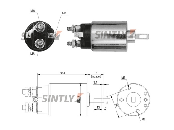 Starter Solenoid Switch ZM-689,CARGO-138739,ERA-227657,WAI-66-8148-1,HC-Cargo-138739,AS-PL-UD00338SS,HITACHI-S13-115A