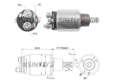 Starter Solenoid Switch ZM-735,AS-PL-UD15958SS,ERA-227715,FORD-BF0T-11K390-AB,XC3U-11000-CA,MAGNETI MARELLI-940113050256