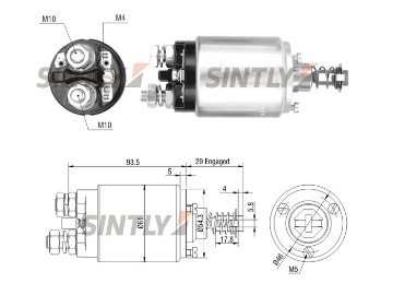 Starter Solenoid Switch ZM-740,CARGO-137443,RA-227723,WOODAUTO-SND1118,BOSCH-0.331.401.016,0331401016,MAGNETI MARELLI-940113050258