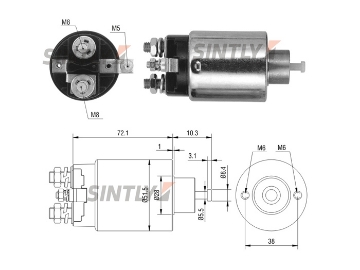 Starter Solenoid Switch ZM-795,AS-PL-UD14403SS,ERA-227784,KRAUF-SSM1978,MAGNETI MARELLI-940113050288,MITSUBISHI-SB665