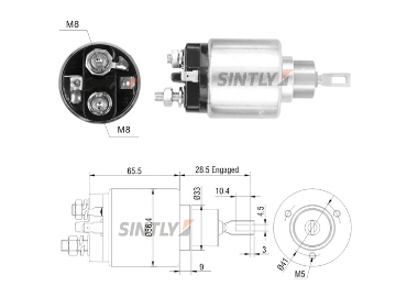 Starter Solenoid Switch ZM-872,WAI-66-91152,AS-PL-UD16030SS,BOSCH-9330081051,9.330.081.058,ERA-227828