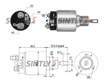 Starter Solenoid Switch ZM-973,WAI-66-9196,WOODAUTO-SND1496,ERA-227871,HC-Cargo-333148,UNIPOINT-SNLS-23