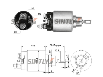 Starter Solenoid Switch ZM-974,AS-PL-UD16055SS,BOSCH-9330081067,F.000.SH0.134,9.330.081.067,F.00A.SH0.134,9.000.081.009,F.000.AL0.300