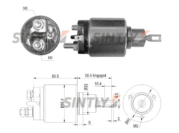 Starter Solenoid Switch ZM-976,AS-PL-UD16057SS,CARGO-135526,ERA-227875,227875,HC-Cargo-135526,WOODAUTO-SND12597