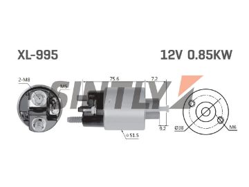 Starter Solenoid Switch ZM-995,WAI-66-6762-2W,AS-PL-SS5074,CARGO-331523,MITSUBISHI-M000T45171ZT,Mitsubishi-D5774,RENAULT-8200 584 664,